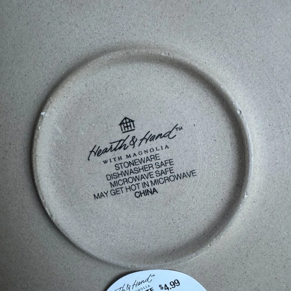Hearth & Hand Magnolia Gray Stoneware Salad Plate –‎ Modern Rustic 2022